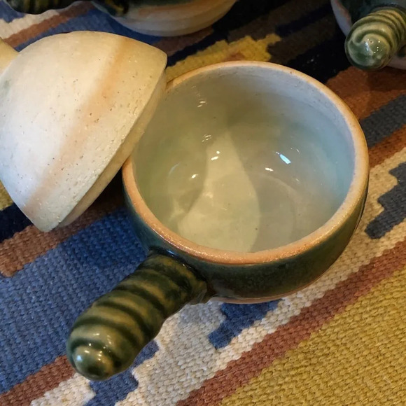 Handmade Japanese Pottery Stoneware Cups wit Lid - Picture 5 of 9